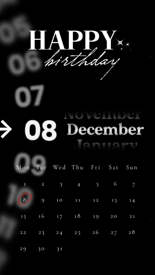 FELIZ CUMPLEAÑOS 08 DE DICIEMBRE 