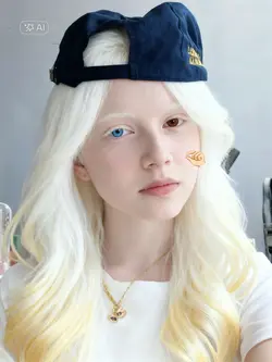ai albino mata beda