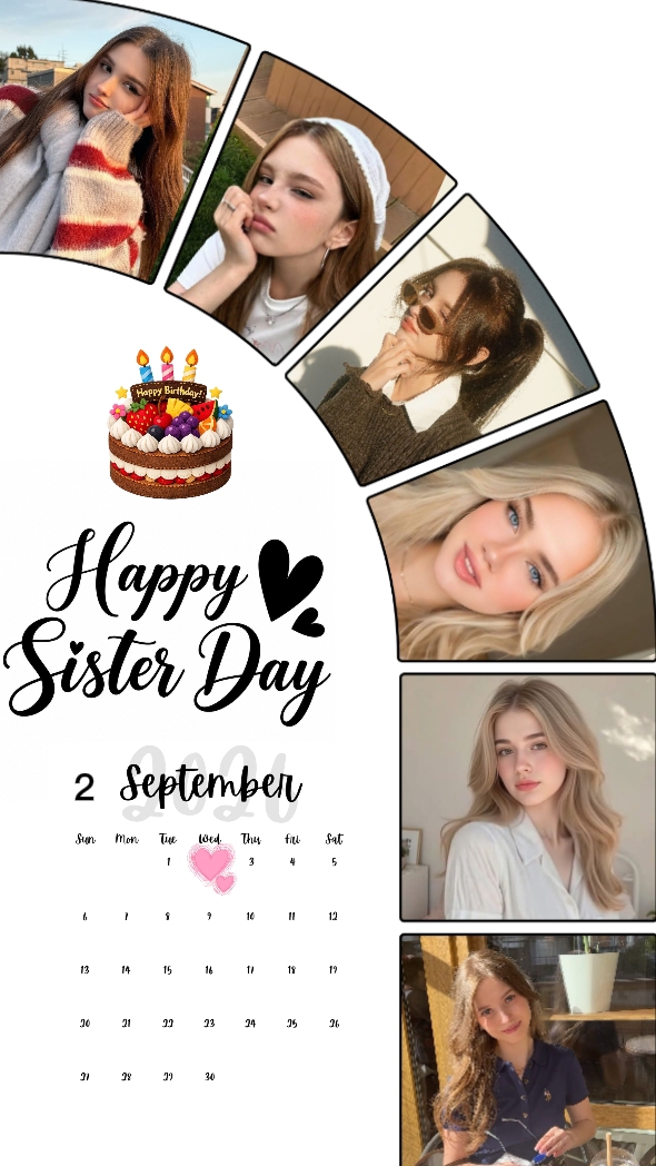 HBD MINHA IRMÃ 2 DE SETEMBRO