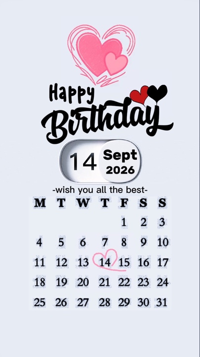 Birthday 14 sept