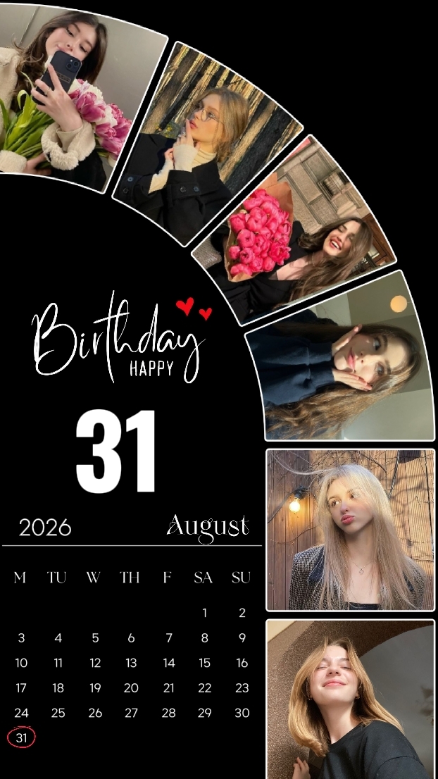 BIRTHDAY 31 AUGUST