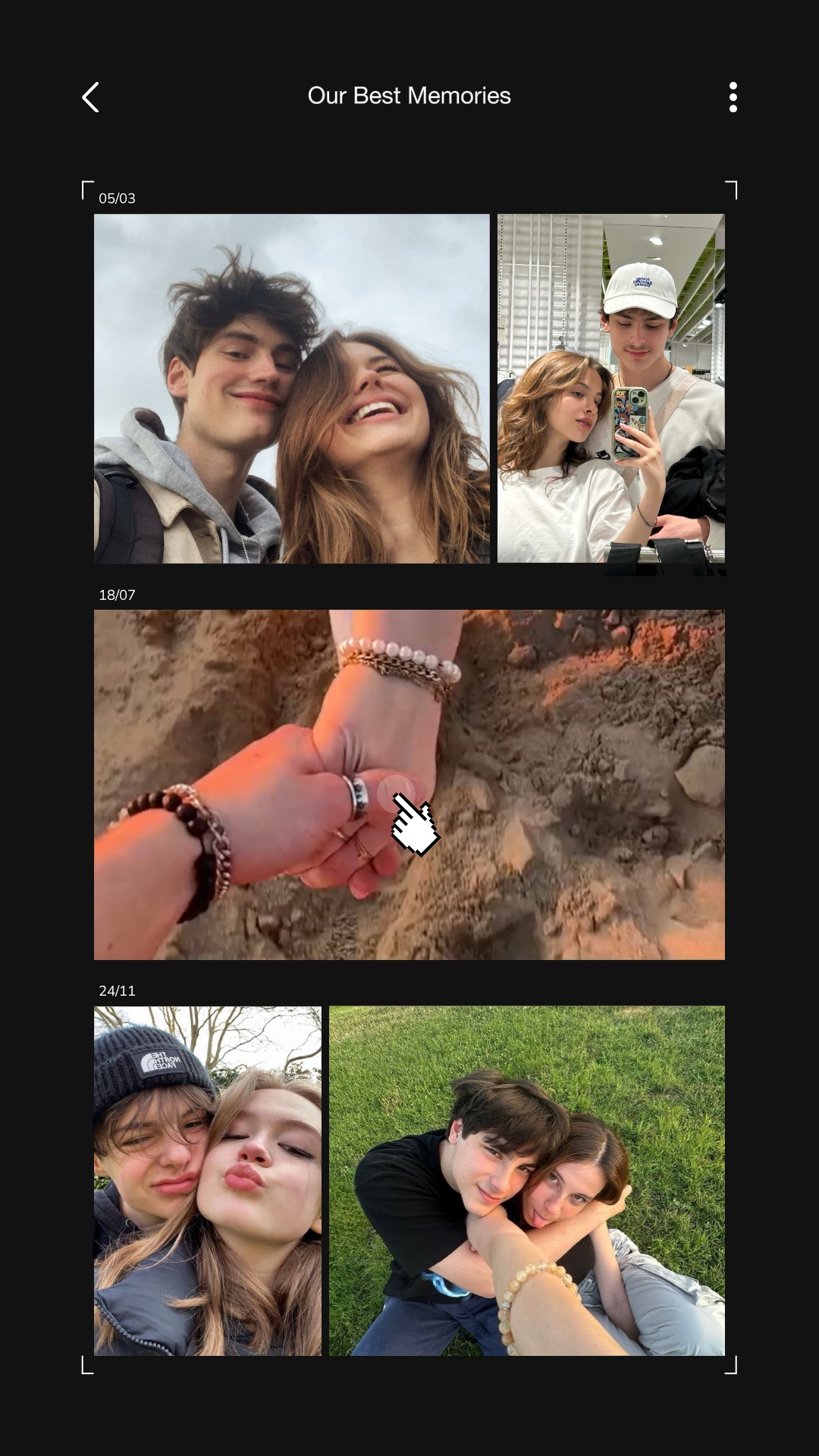 Plantilla de pareja