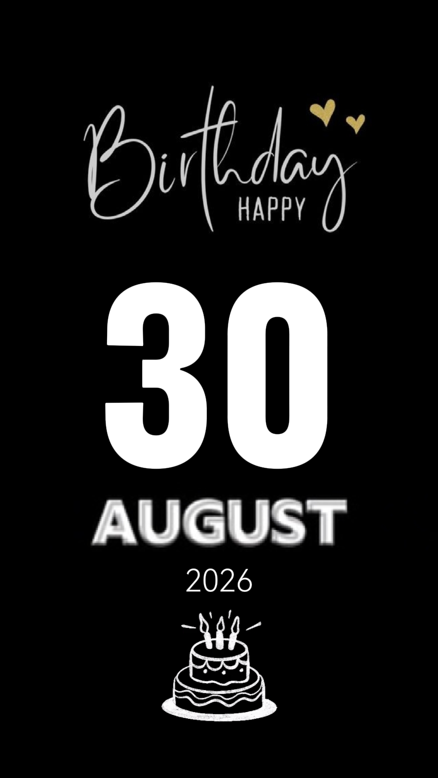 Joyeux anniversaire 30 août 