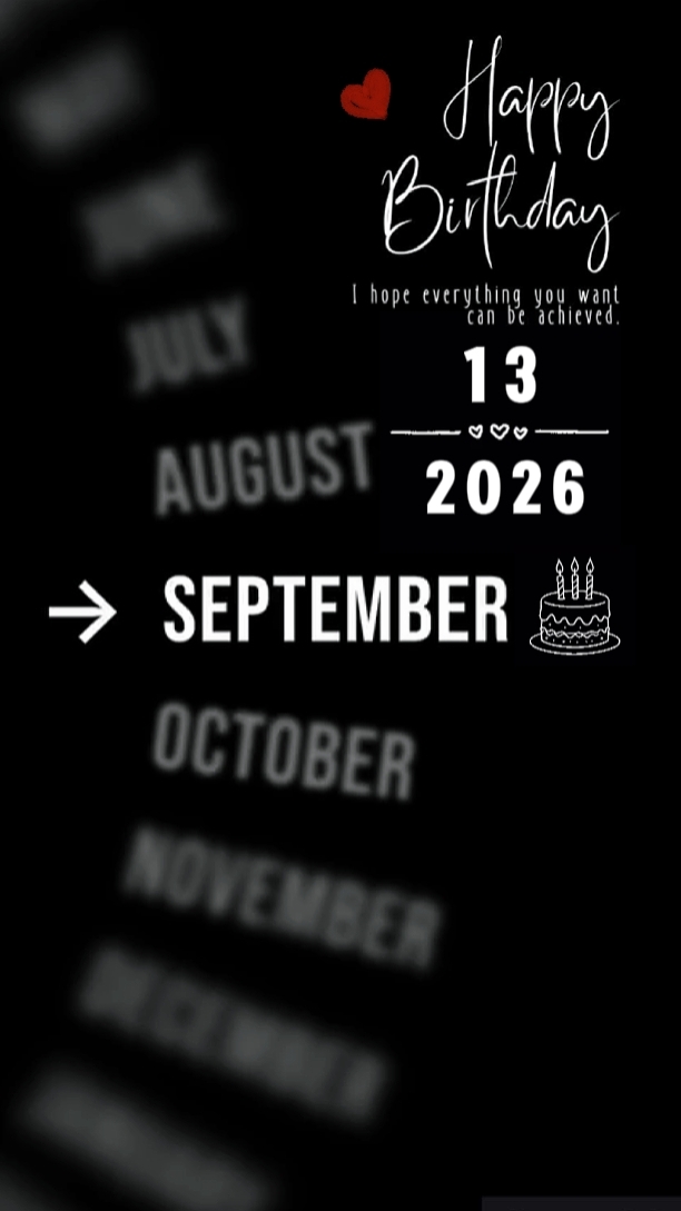 HBD MARIDO 13 DE SETEMBRO