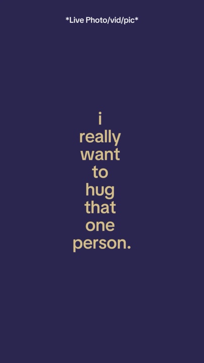 Realmente quiero un abrazo 