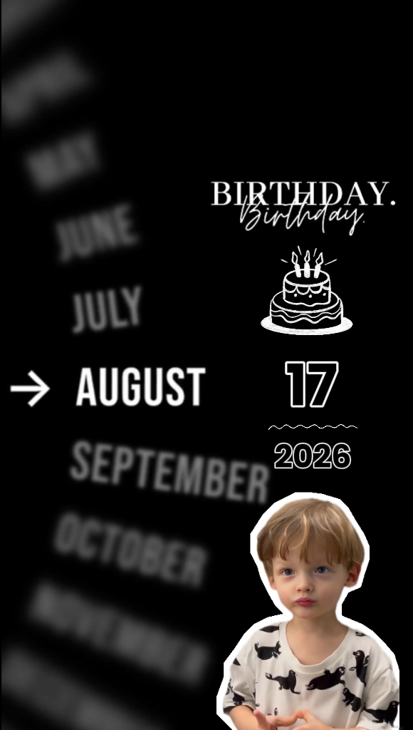 SON BDAY 17 AUGUST