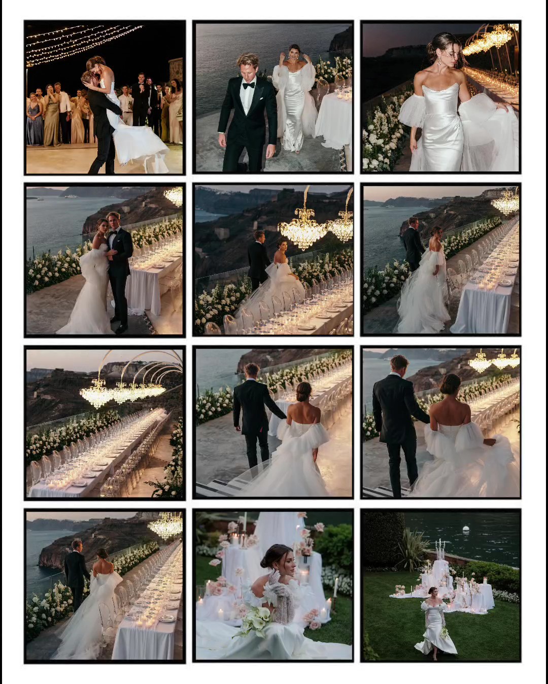Photos de collage de mariage