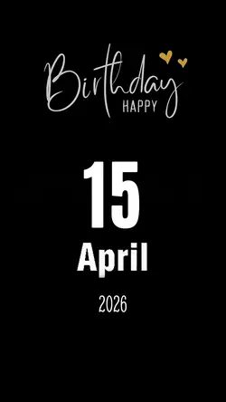 HBD 15 APRIL 2026