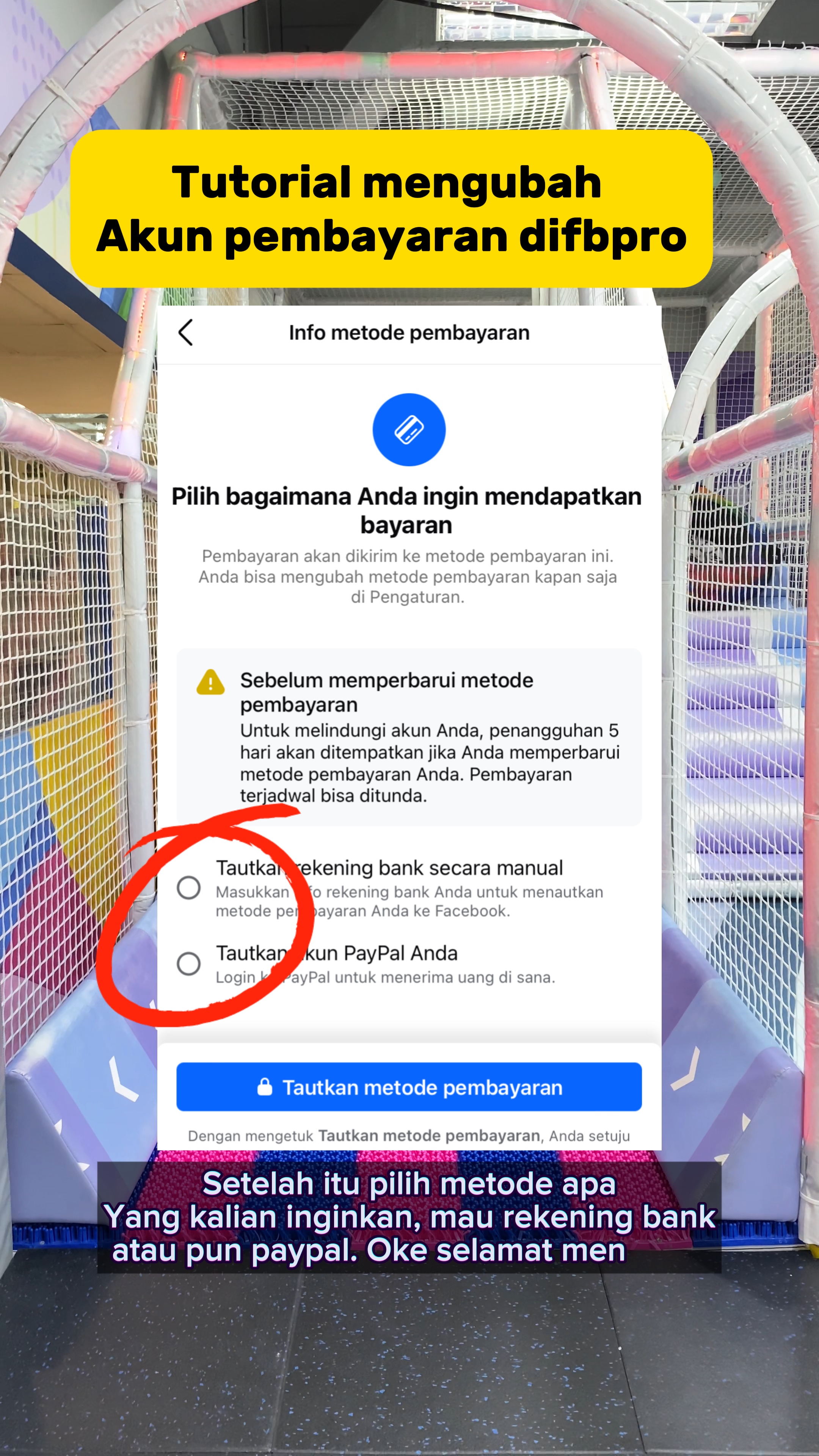 Pembayaran fb pro
