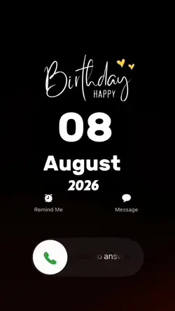 Hbd 08 August 2026