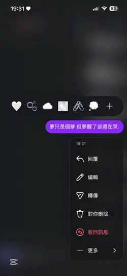 對話紀錄｜我快要忘記你時 你卻出現在我夢