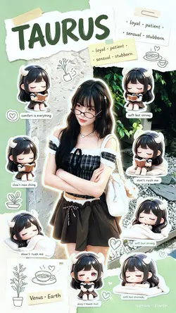 TAURUS CHIBI STICKER