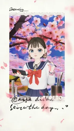 桜の樹の下で
