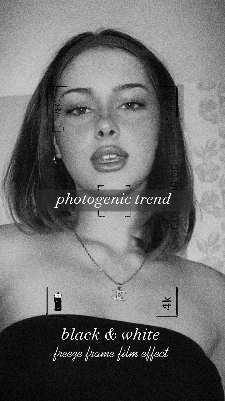 B/W Freeze frame