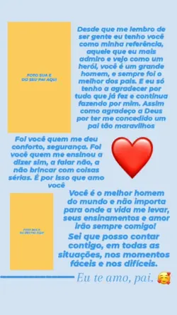 eu te amo pai
