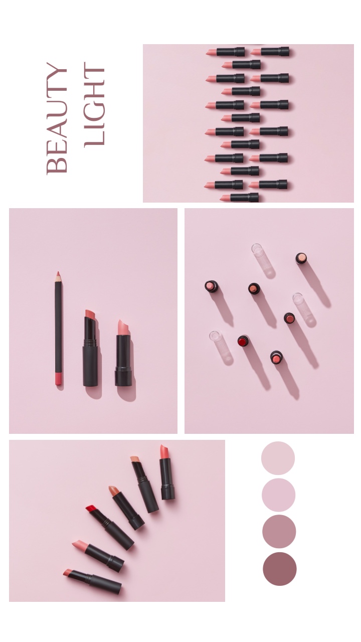Werbung für Lippenstifte Display und Make-up