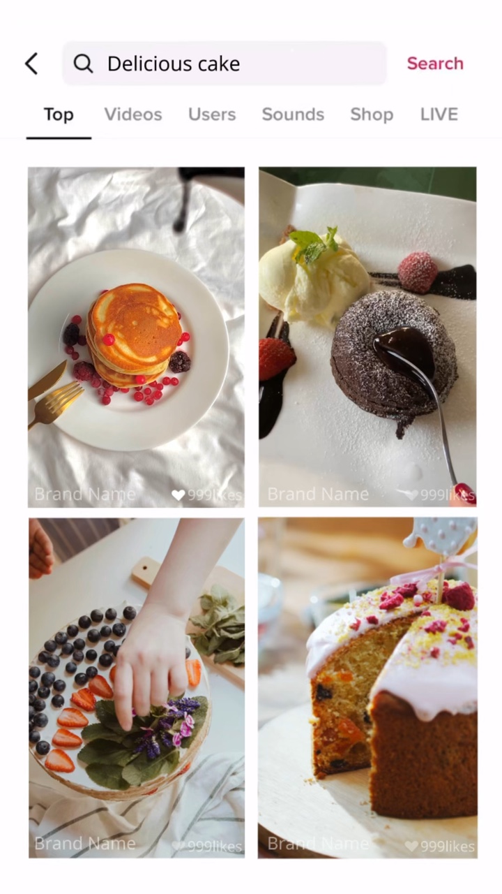 Exhibición de postres