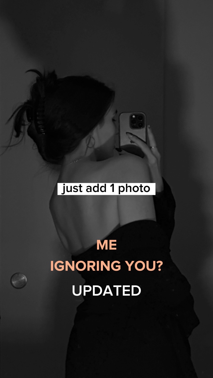 b&w ignoring you