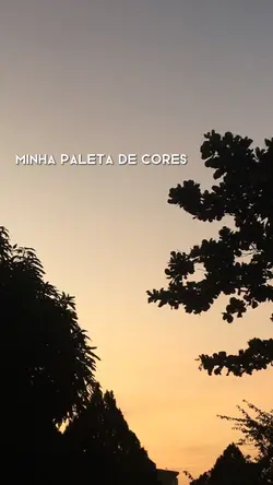 Minha paleta d cores