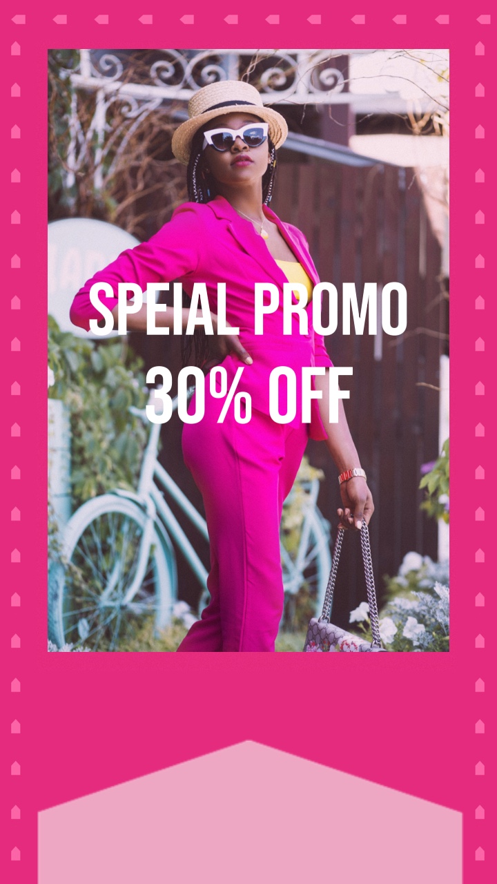 Estilo POP simple para la promoción de ropa de niñas