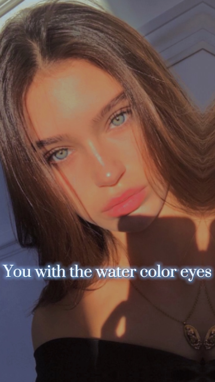 Ojos de color agua ☁️