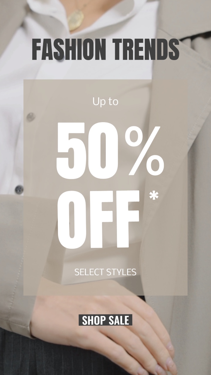 Diskon 50%! Promosi Penjualan untuk Fashion Wanita
