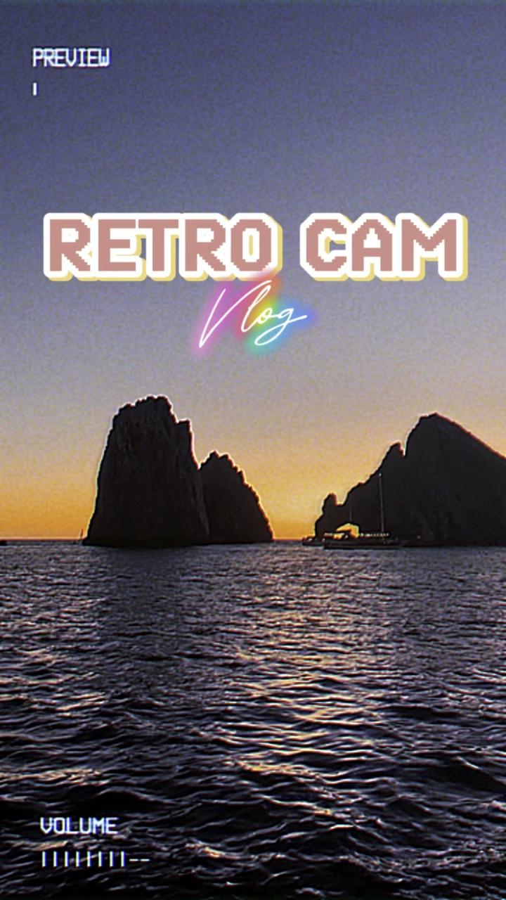 Vlog de caméra rétro