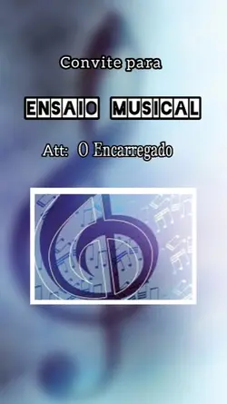 Convite para Ensaio 