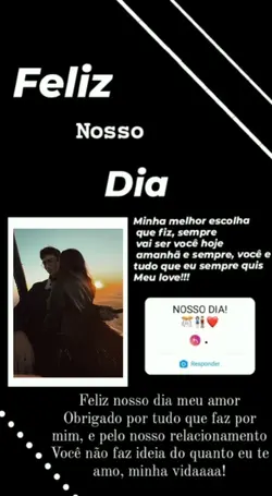 FELIZ NOSSO DIA AMOR