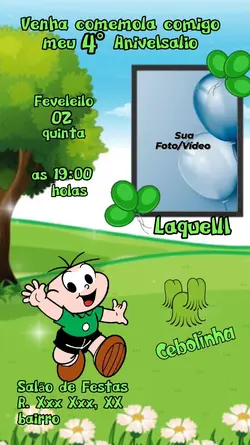 Convite Cebolinha