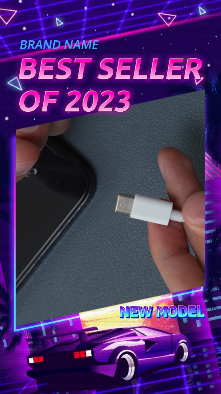 Pantalla de accesorios digital retro