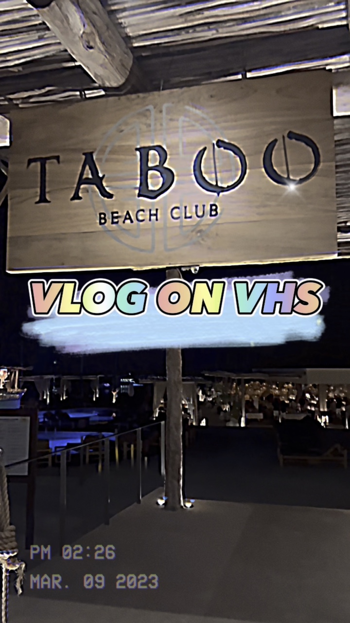 VHS batida edição vlog