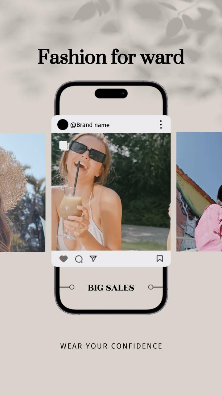 Sonnenbrille Social Media Border Display