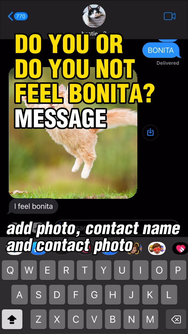 Bonita mensagem de texto