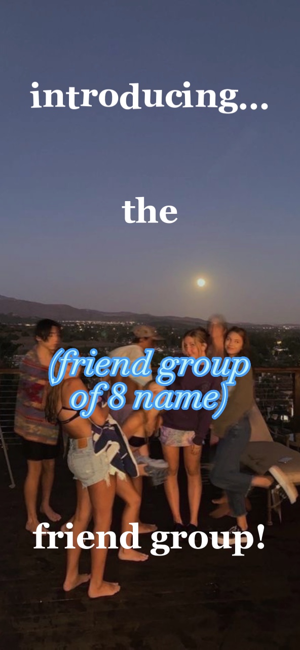 Grupo de amigos de 8
