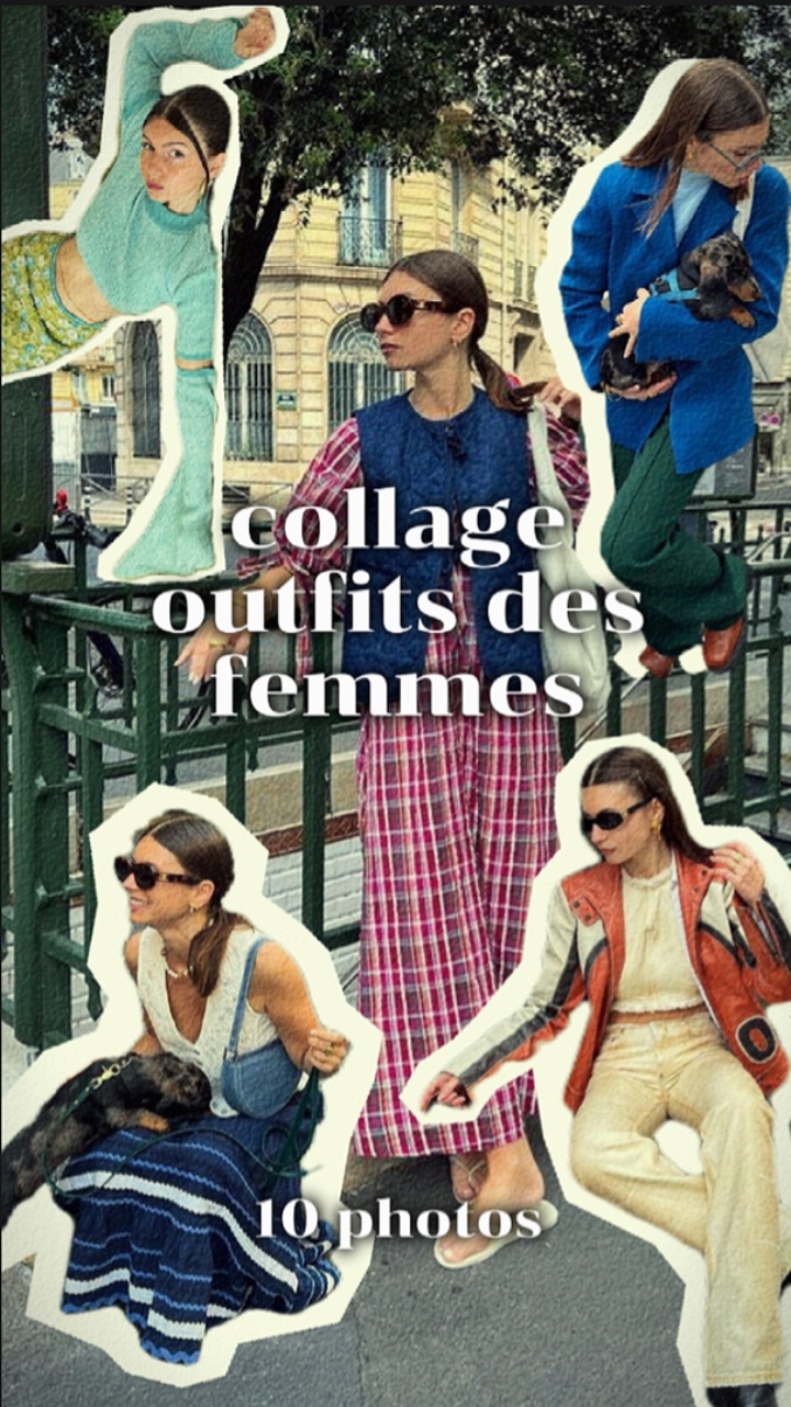 Collage, outfits des
