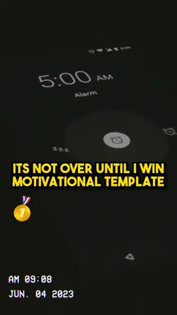 Not over until I win