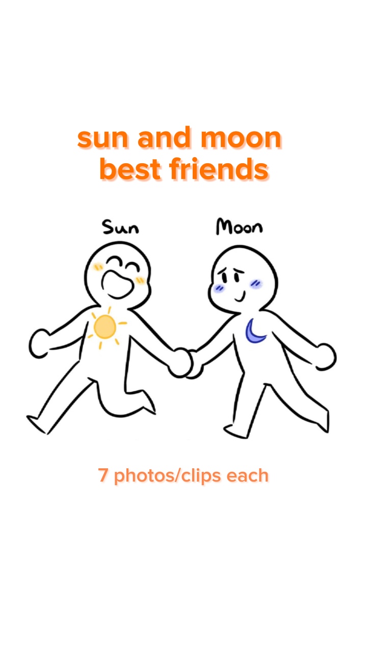 sun and moon bffs