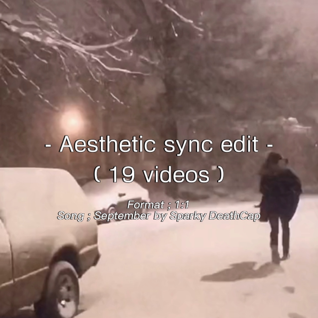 Aesthetic sync edit