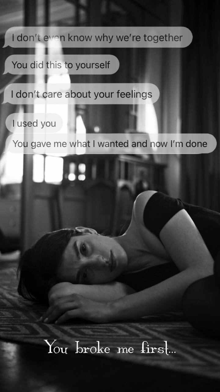 Kamu menghancurkan saya dulu😔