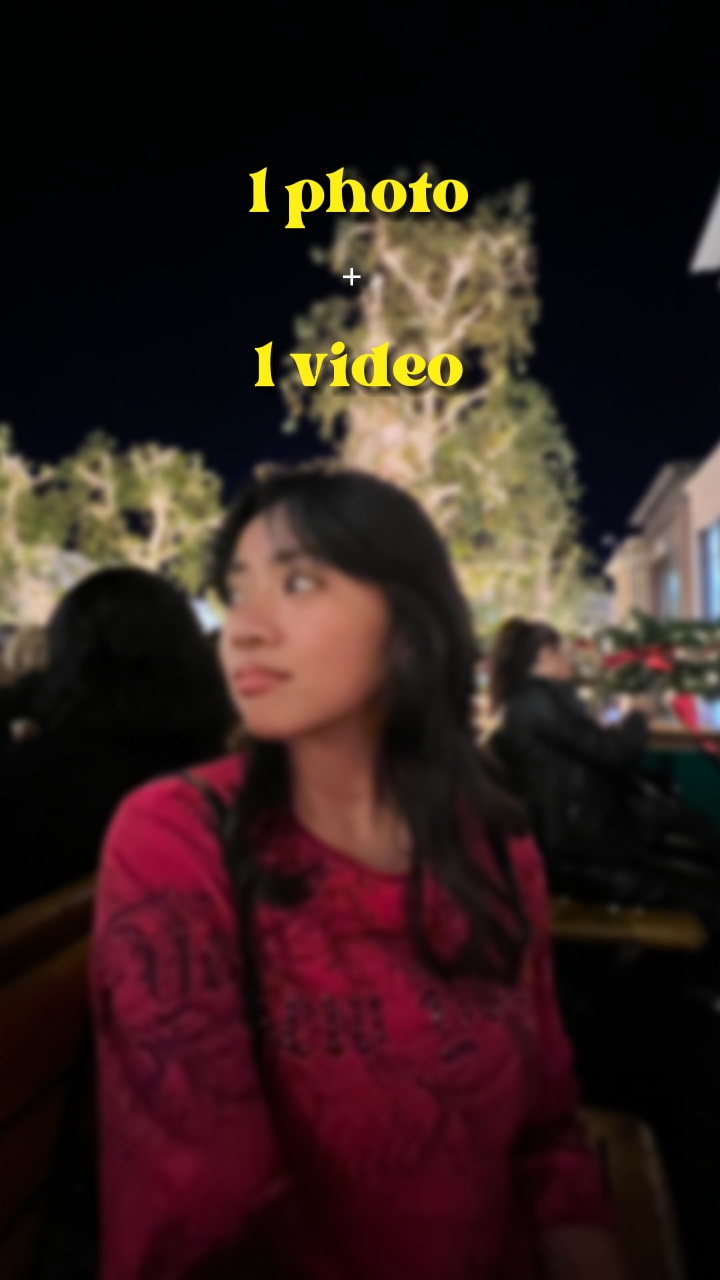 1 photo + 1 vidéo 