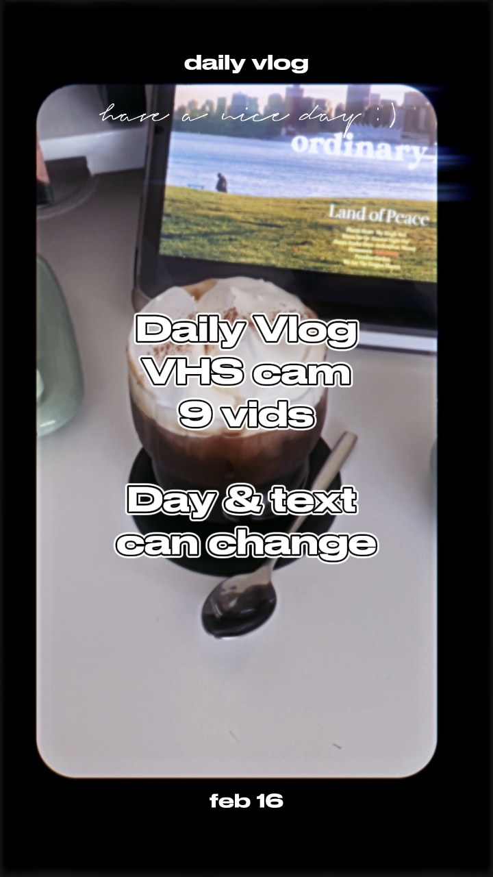 Retro vlog tarzı
