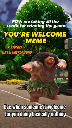 YOU’RE WELCOME