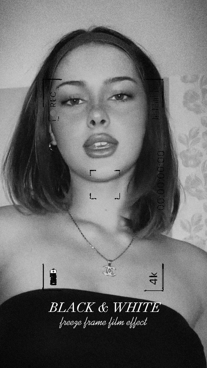 b/w freeze frame