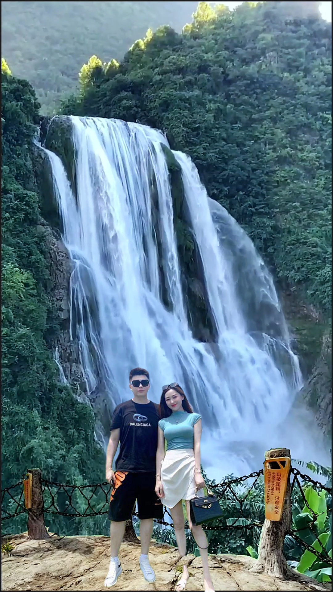 Vista da cachoeira