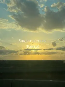 Sunset filters! Pt 2