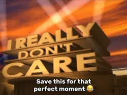 I Really Donโt Car