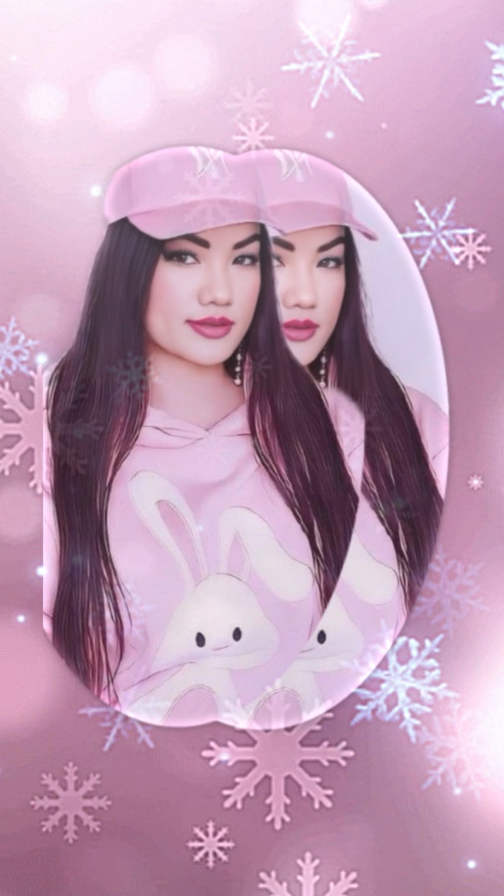 Foto do floco de neve rosa 💗