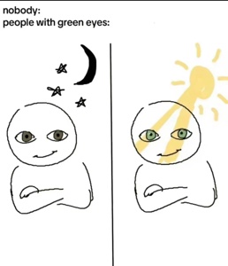 Green eyes