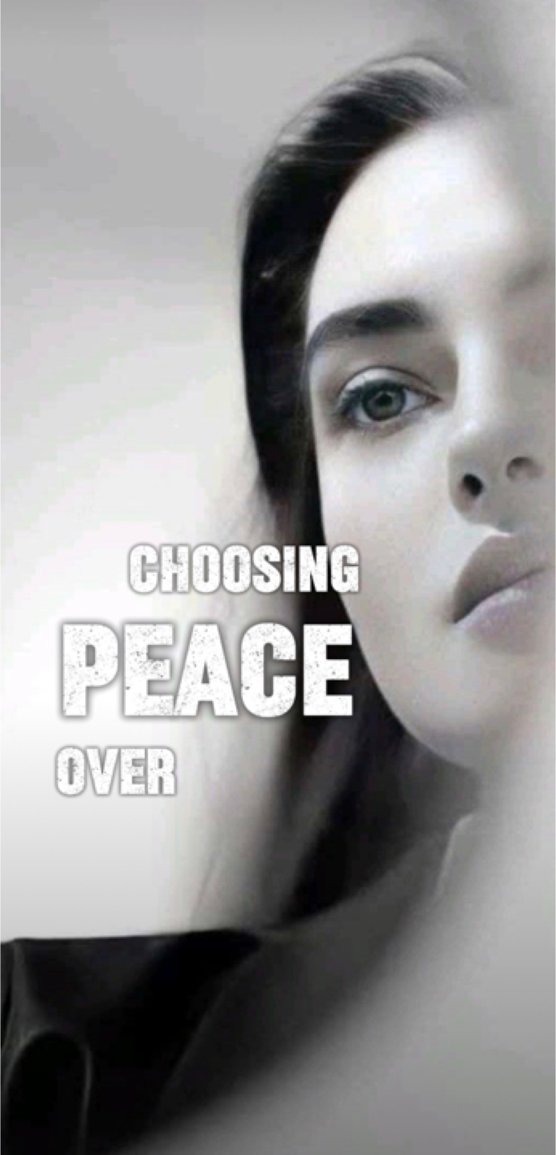 Choosing peace over 